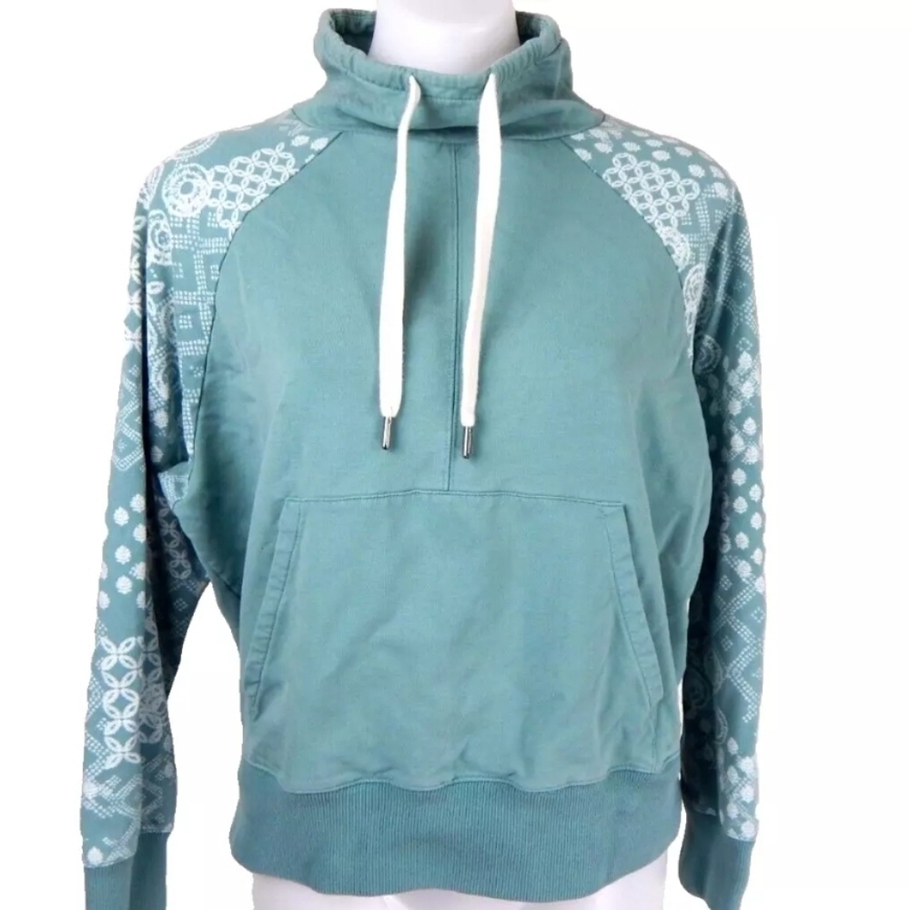 Garnet Hill Layer Up Funnel Neck Sweatshirt